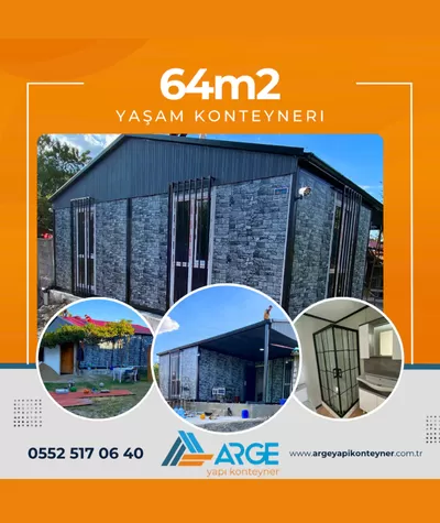 64m2 Konteyner Ev